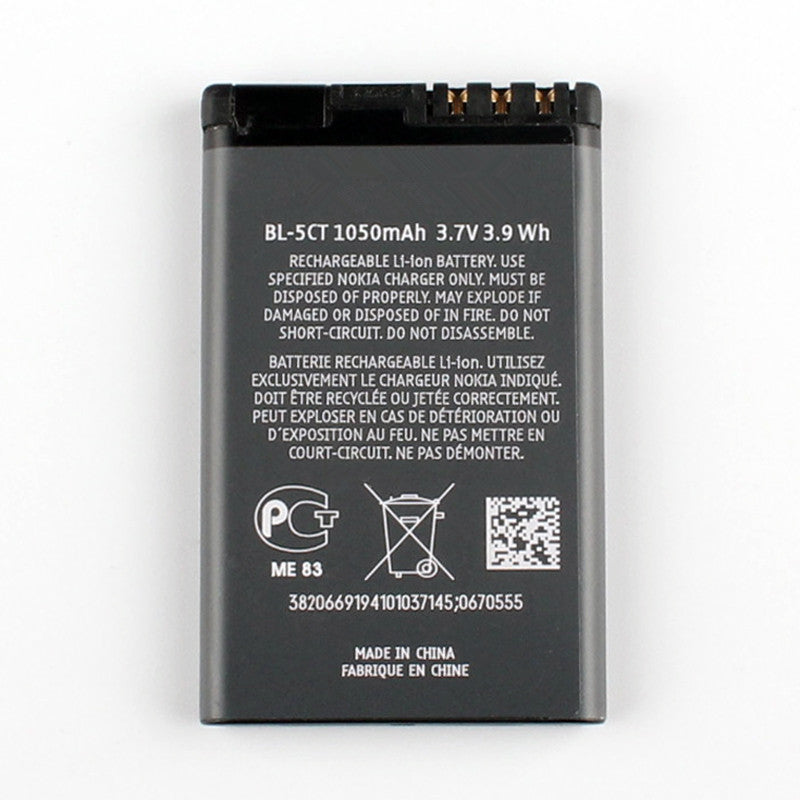 Batterie de remplacement pour Nokia 5220 5220XM 6730 C5 6330 6303i C5-00 C6-01, BL-5CT Batterie de remplacement pour Nokia 5220 5220XM 6730 C5 6330 6303i C5-00 C6-01, BL-5CT